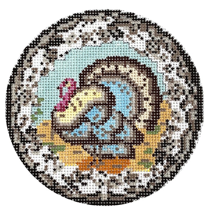 KW53 - Transferware Turkey Round