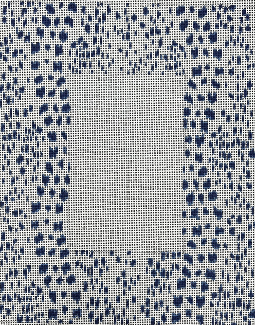 KW66-N-13 - French Dot Picture Frame - Navy