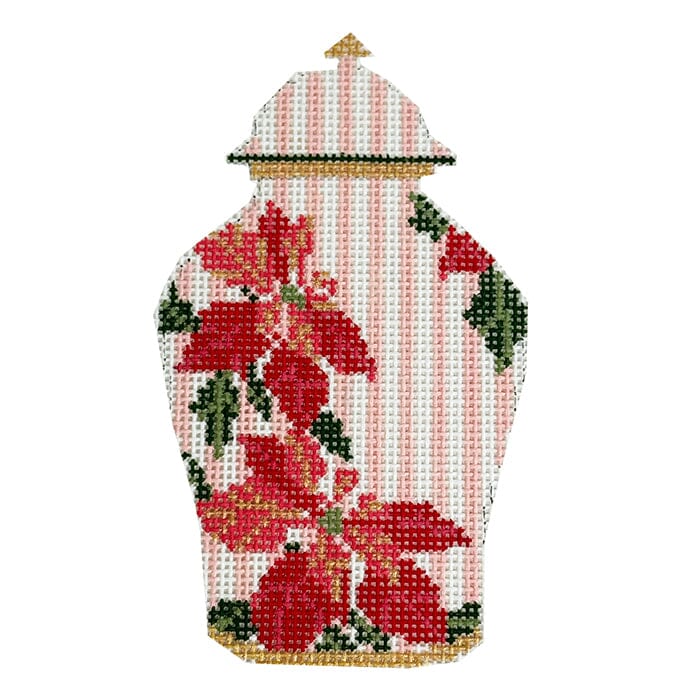 KW62 - Poinsettia Ginger Jar