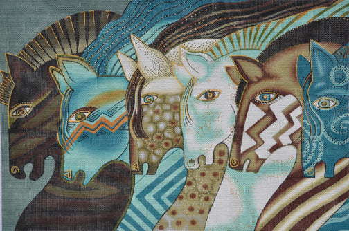 LB-118 - Embracing Horses