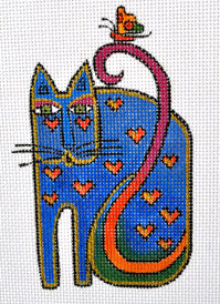LB-27 - Cat with Hearts and Butterfly