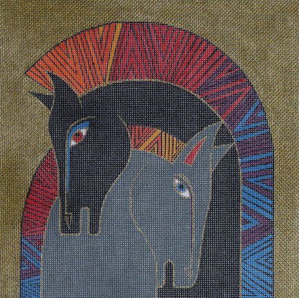 LB-39 - Embracing Horses