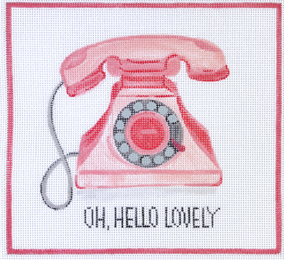 LB-PL-10 - "Oh, Hello Lovely" Retro Pink Telephone