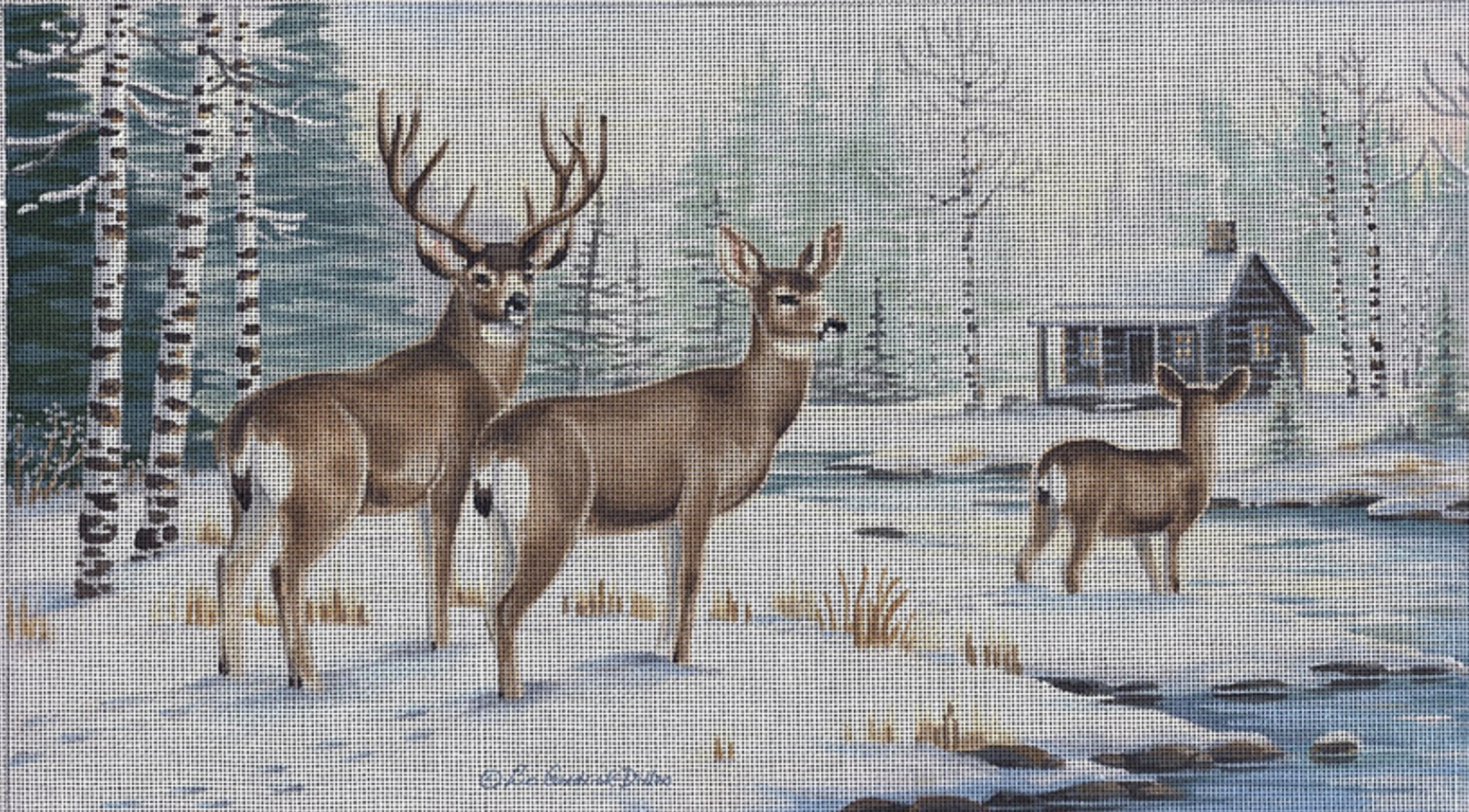 LGDP512 - Winter Riverbed Deer