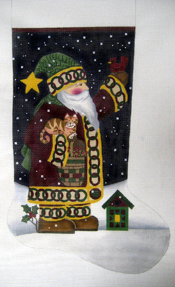 LK-14 - Home Spun Santa Stocking