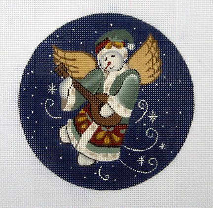 LK-49 - Snow Angel and Mandolin Ornament