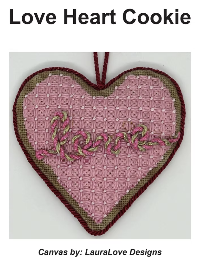 LL-C-14 - Love Heart Cookie with Stitch Guide