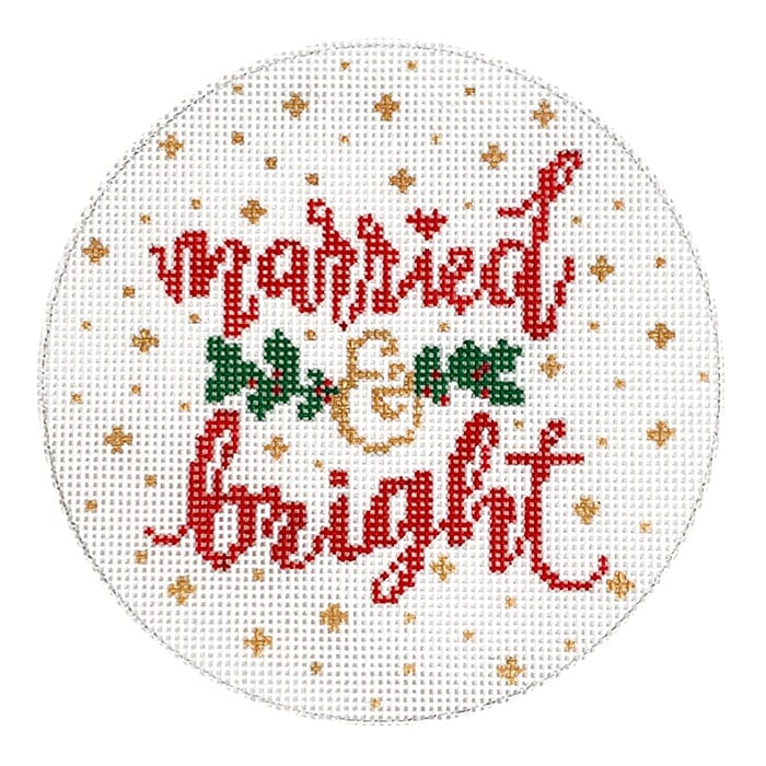 LL-ORN-04 - Married and Bright Holly Ornament