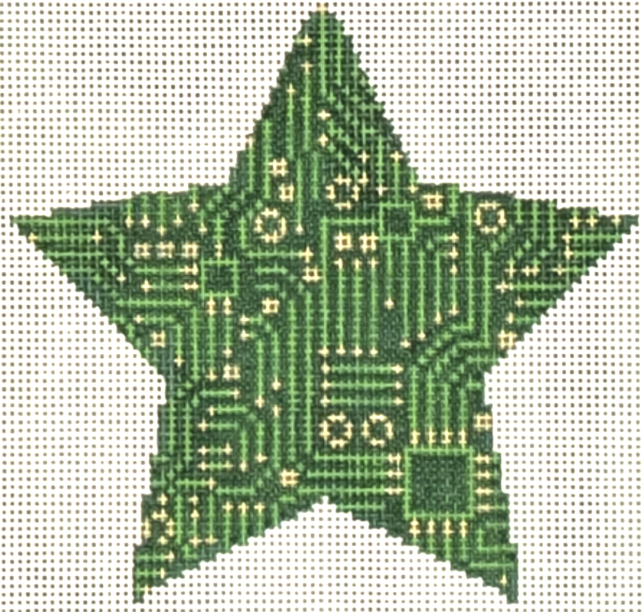 LL-ORN-39 - Circuit Board Star Ornament