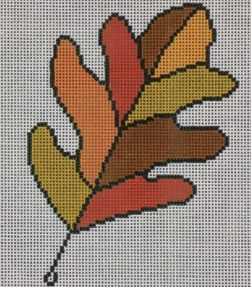 LL-ORN-43A - Oak Leaf - Oranges