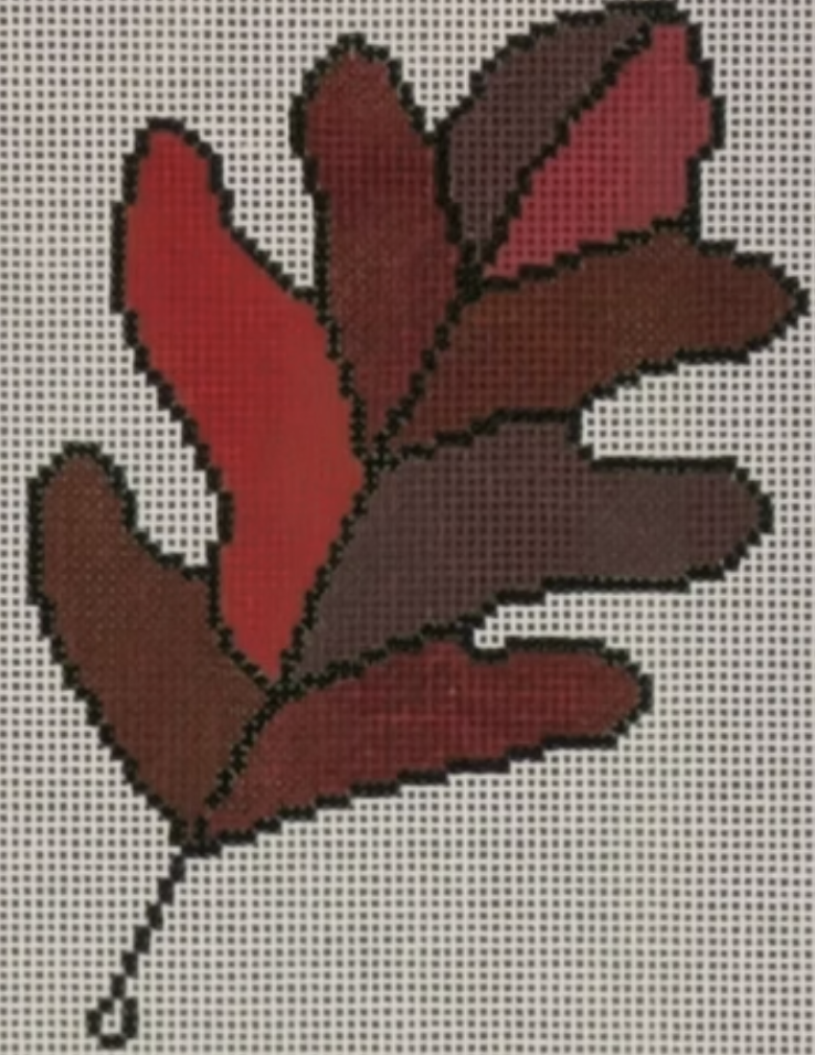 LL-ORN-43D - Oak Leaf - Reds