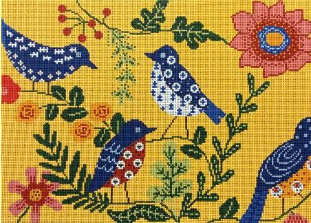 LR-3026Y - Birds on Yellow