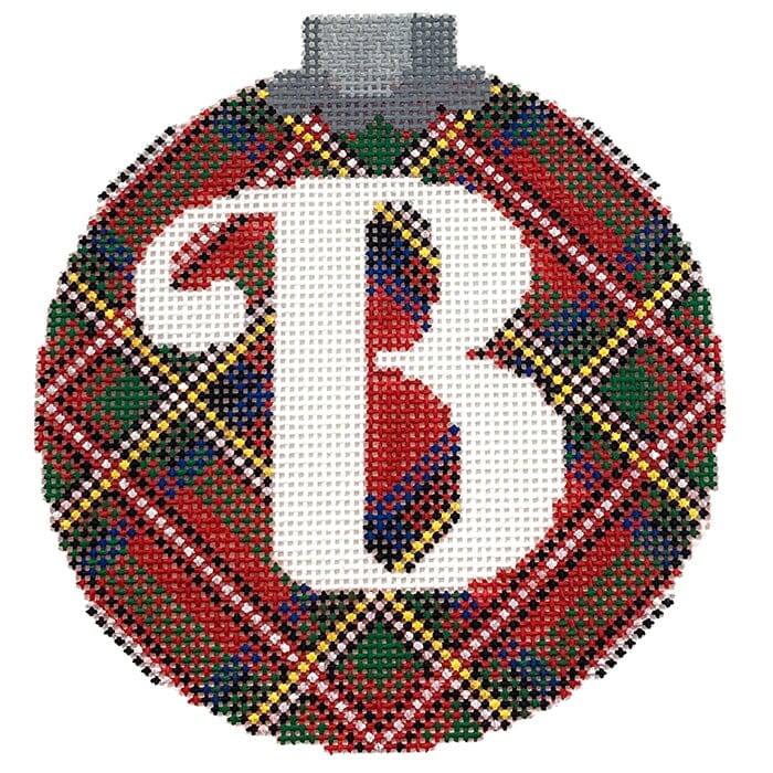 CO26A B - Royal Stewart Plaid with Letter B