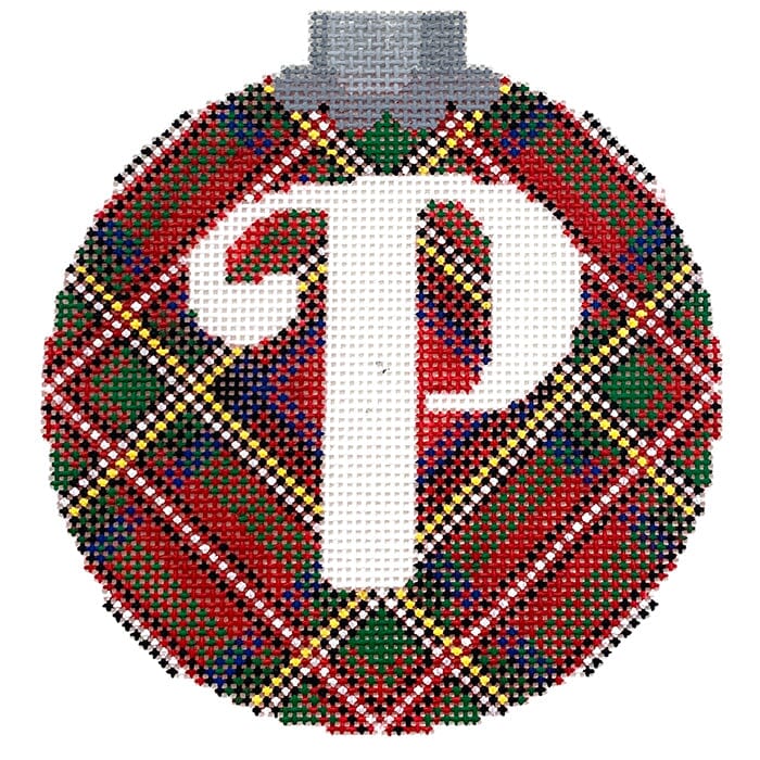 CO26A P - Royal Stewart Plaid with Letter P