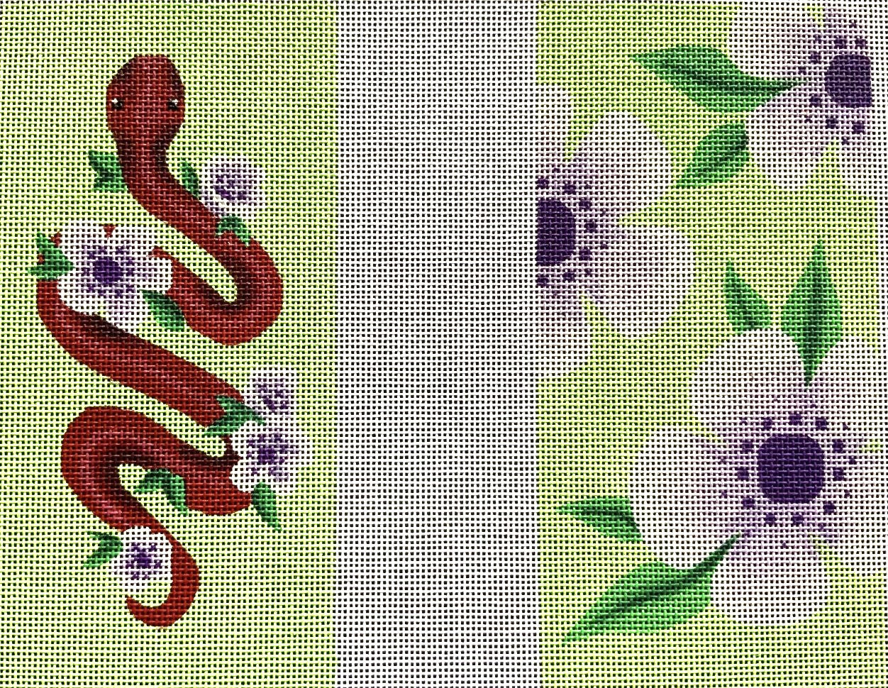 ME100 - Floral Snake Eyeglass Case