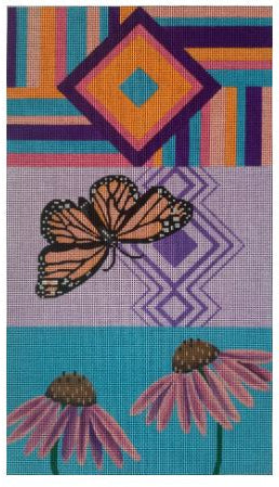 ME89 - Butterfly/Cone Flower - Tri-Fold - Clutch