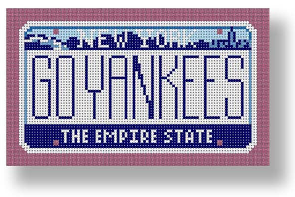 SA-ML08 - Go Yankees New York Mini-License Plate