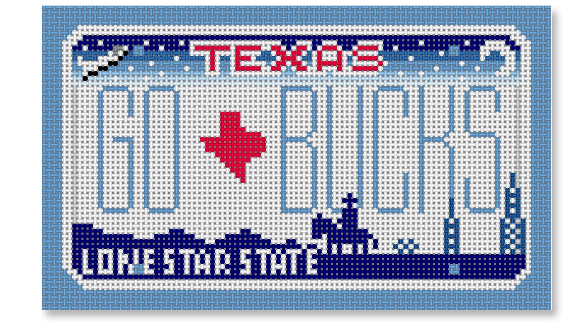SA-ML33 - Go Bucks Texas Mini-License Plate