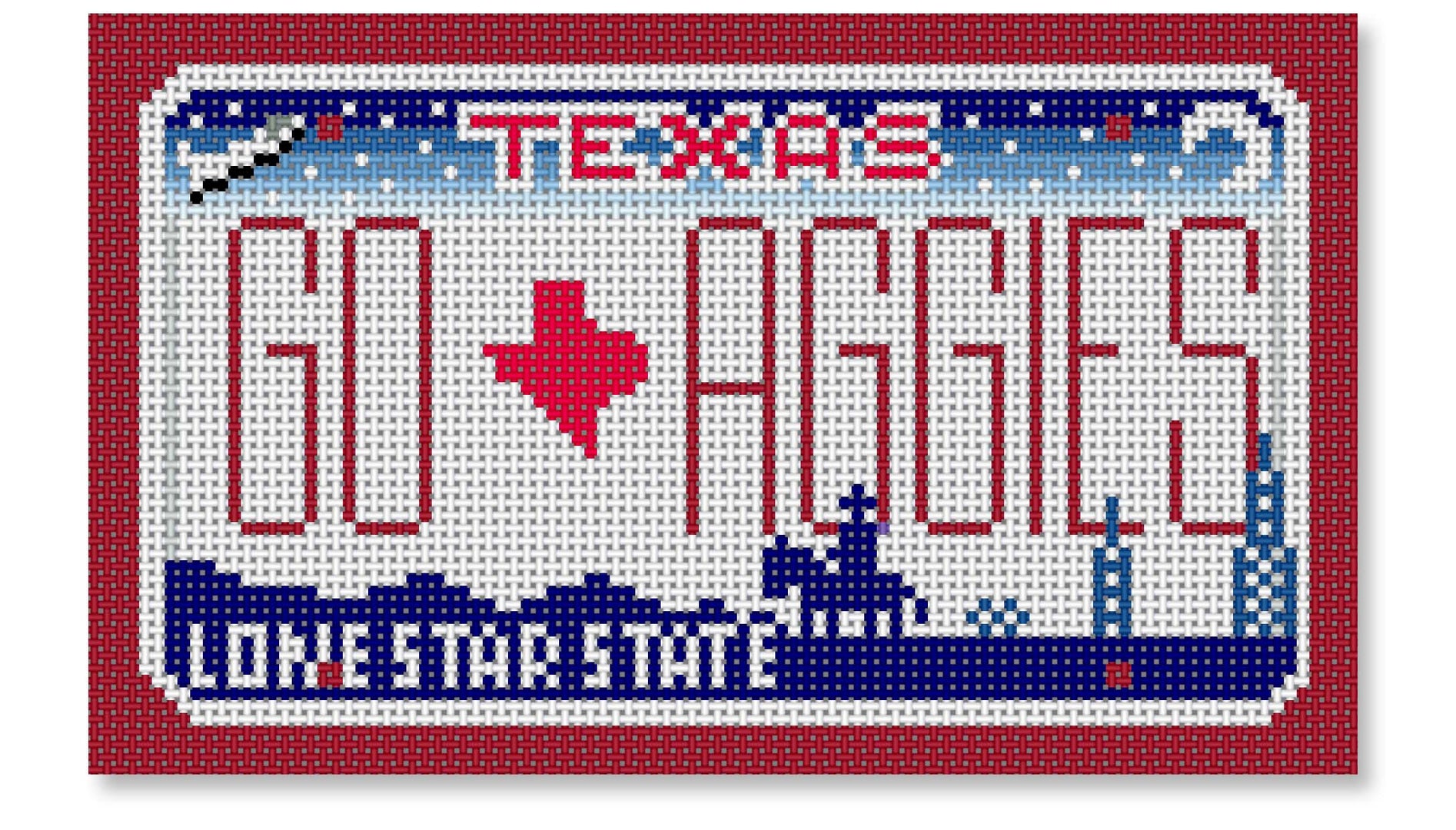 SA-ML34 - Go Aggies Texas Mini-License Plate