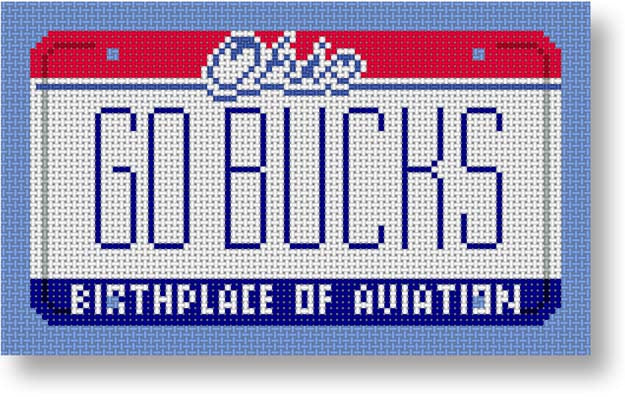 SA-ML36 - Go Bucks Ohio Mini-License Plate