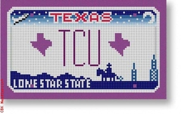 SA-ML42 - TCU Texas Christian Mini-License Plate