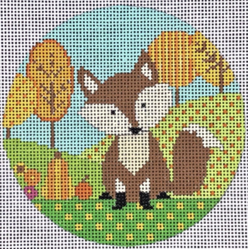 N122A - Fall Fox Ornament