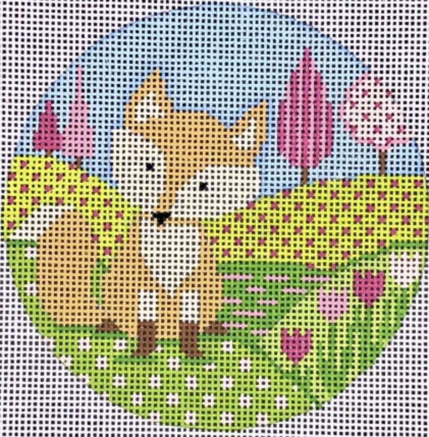 N122B - Spring Fox Ornament