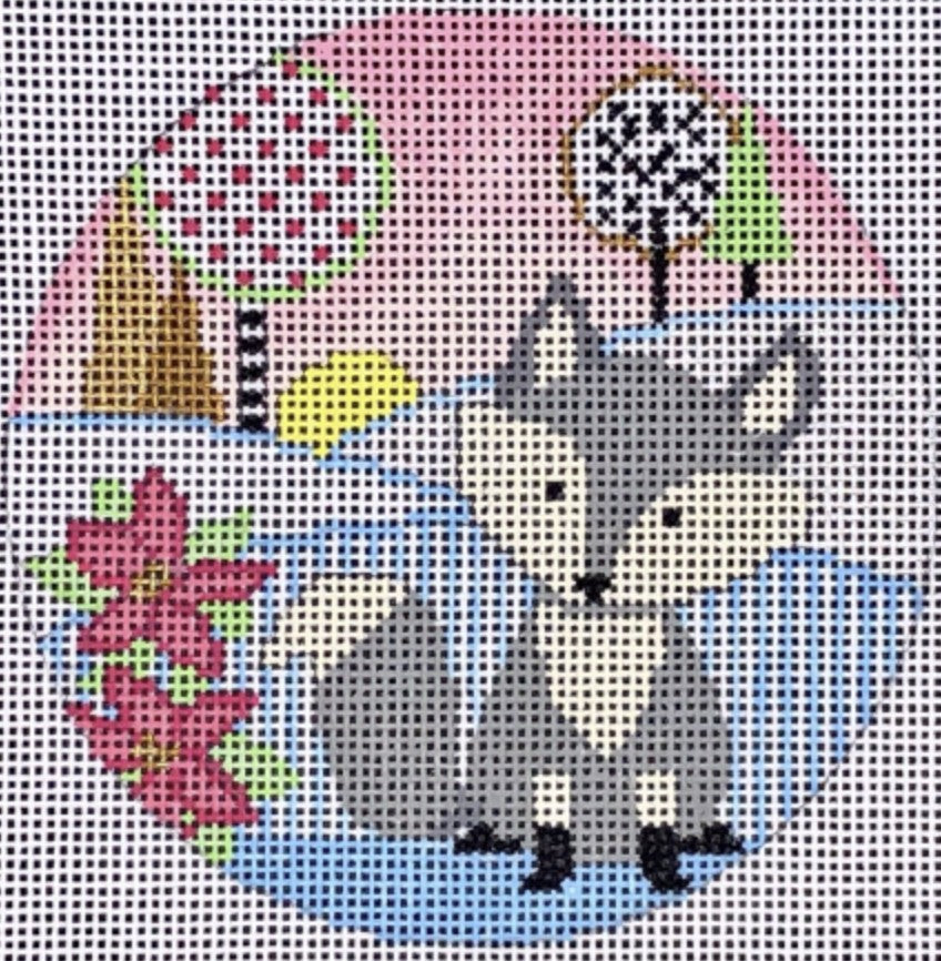 N122D - Winter Fox Ornament