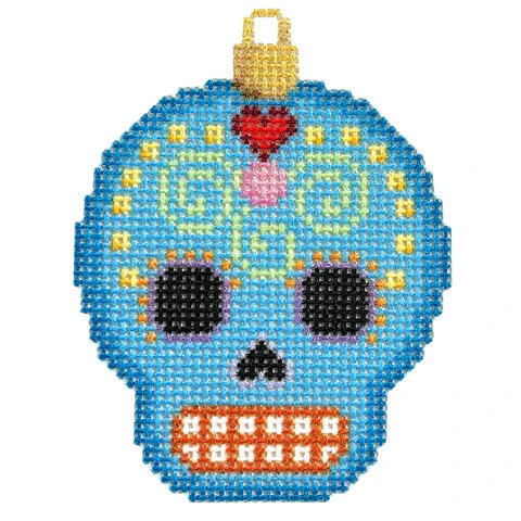 NTG TS439 - Sugar Skull Ornament / Blue