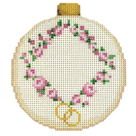 NTG TS500 - Rosebud/Monogram Ball Ornament