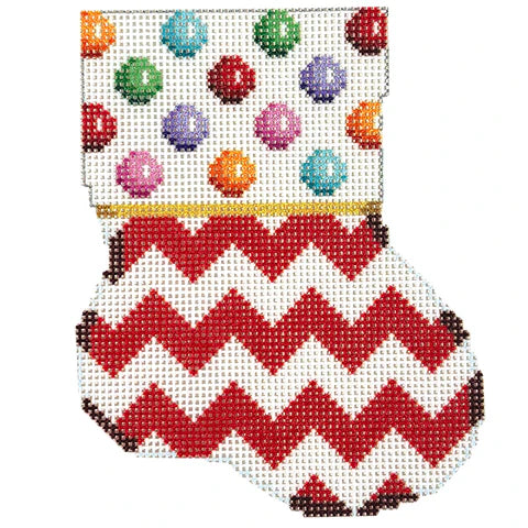 NTG TS505 - Multi Dot/Red Chevron Mini Sock