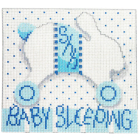 NTG TS564 - Baby Sleeping Bunny/Wheels Blue
