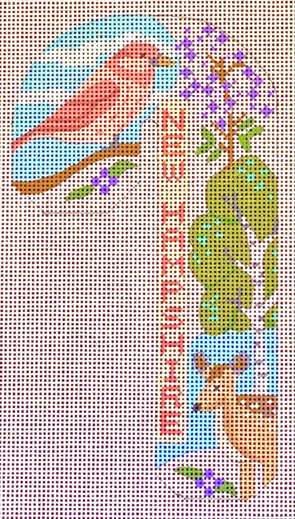 CH-1007 - Travel Candy Cane - New Hampshire