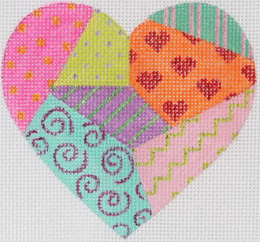 OM-128 - Mini Heart - Funky Fiesta Patchwork #1