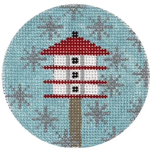 ORN200 - Ornament, Candy Cane Bird House