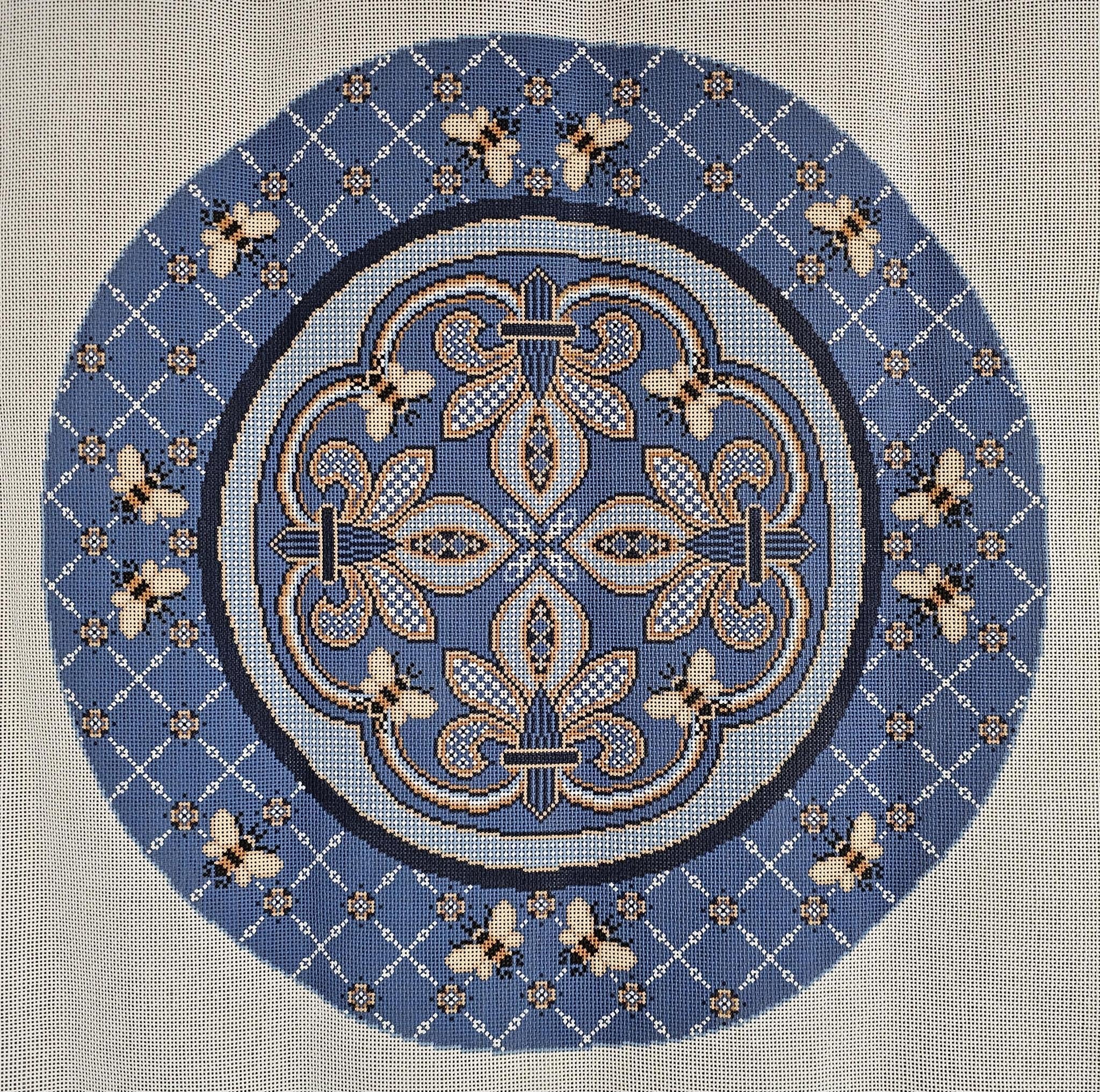 PO 127B - Napoleonic Bee Ottoman Round