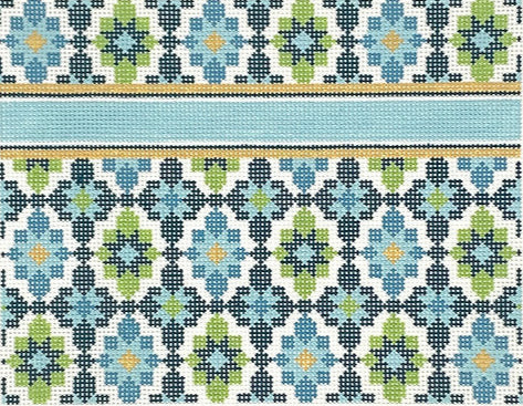 P-01 - Portuguese Tiles Clutch - Turquoise