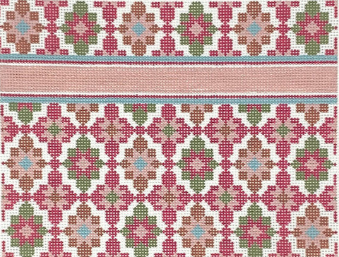 P-02 - Portuguese Tiles Clutch - Magenta