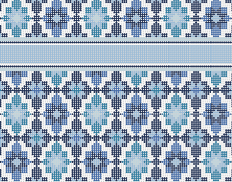 P-03 - Portuguese Tiles Clutch - Blue