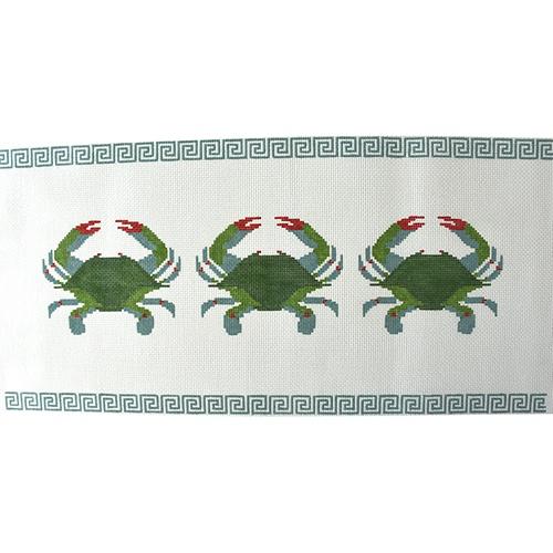 KK-P109 - 3 Crabs with Greek Key Border