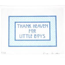 KK-P163 - Thank Heaven For Little Boys Pillow