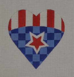 PA14 - Checkered Star Heart