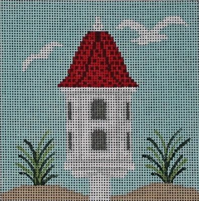 PIL271 - Seaside Birdhouse Pillow