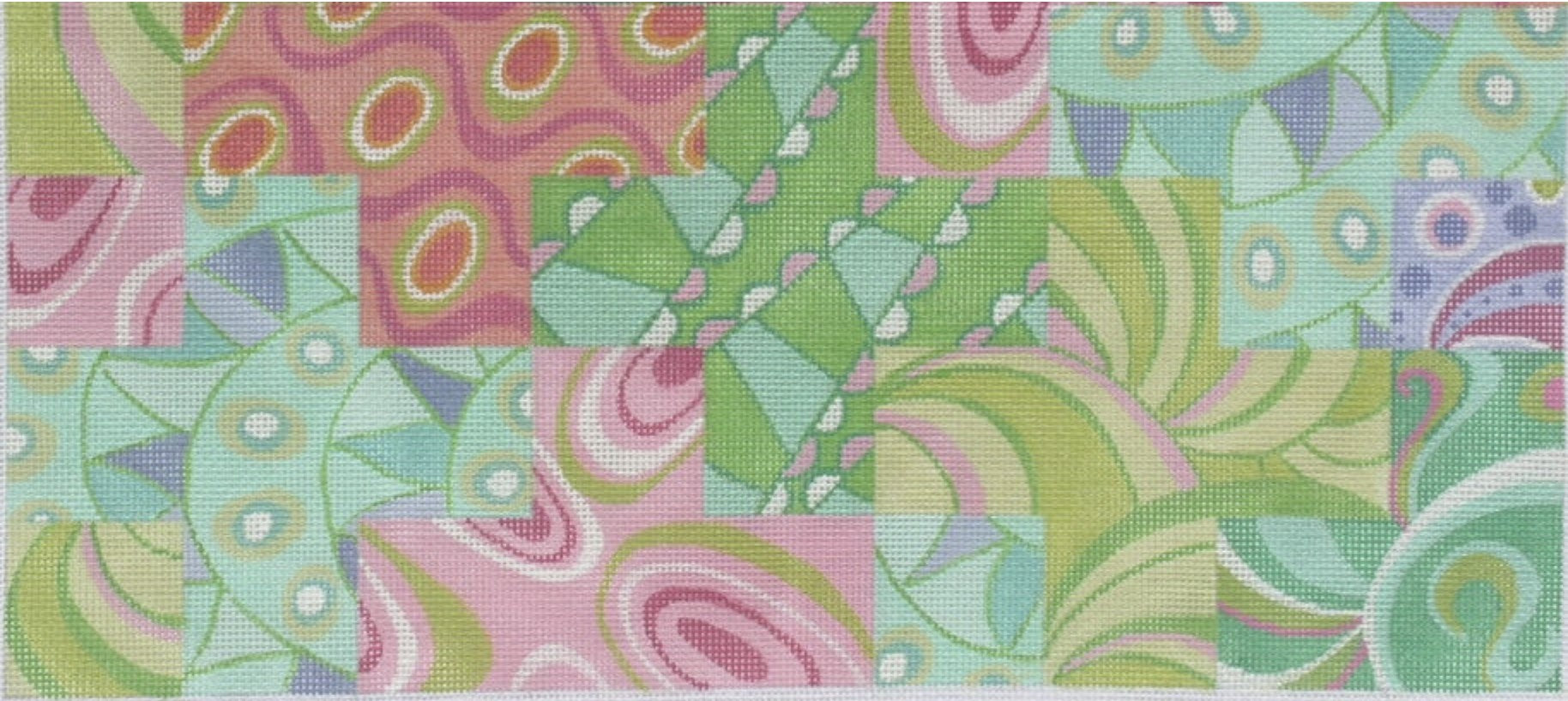 PL-19 - Medium Rectangle Pucci-Inspired Colors Plus Patchwork