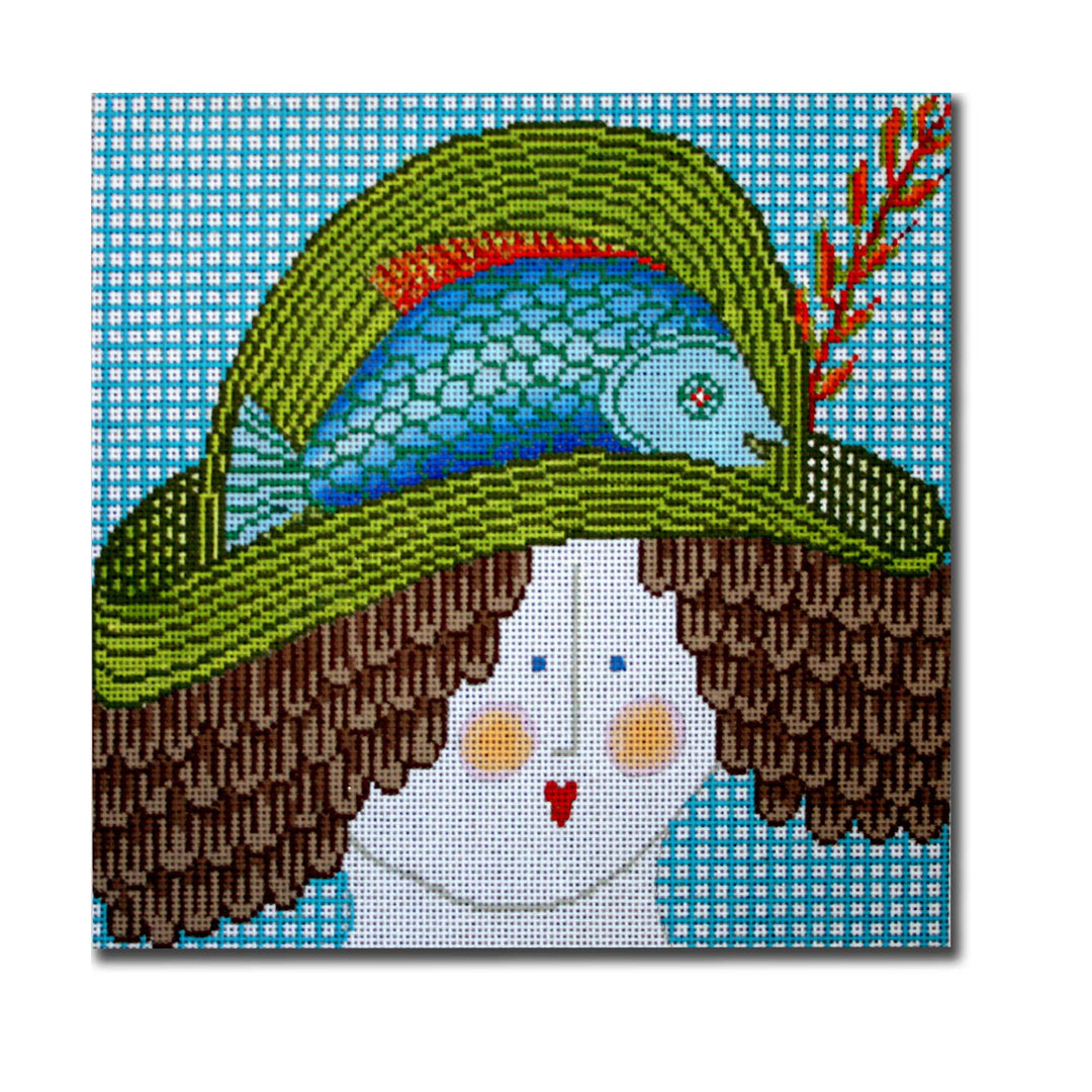 JJM-PL18 - Lady with Hat - Fish