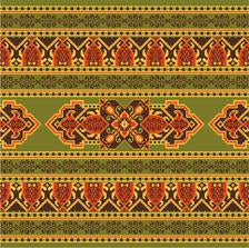PO115B - Ushak Stripe - Green