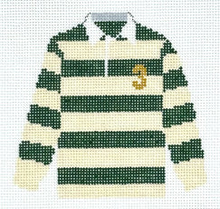 PS-44 - Green and Cream Rugby