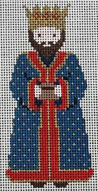 PT300 - Nativity: Wiseman in Blue and Red Coat
