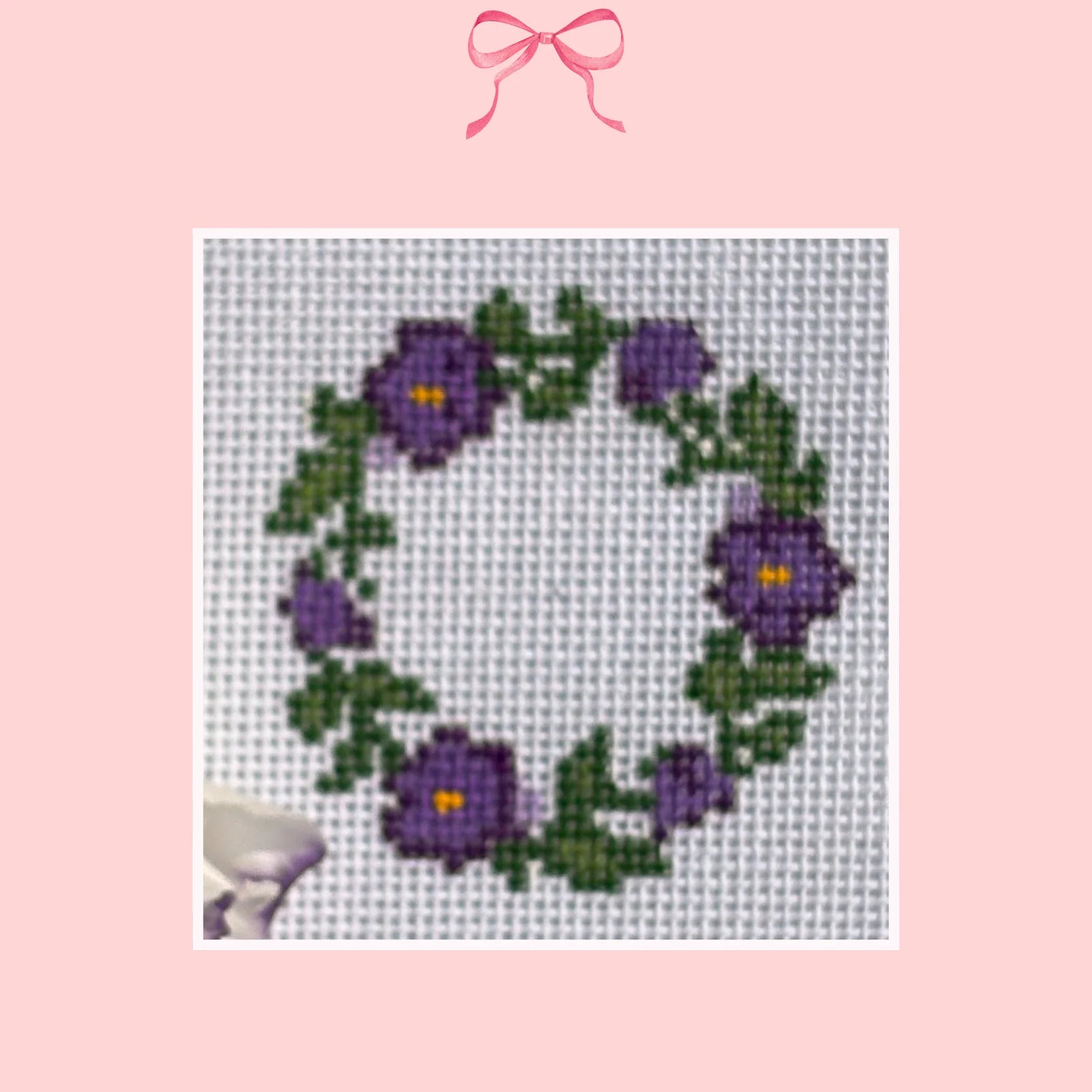 Pansies Wreath on 18m