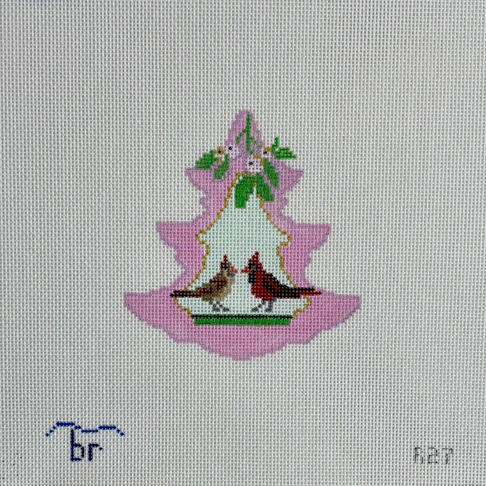 R27 - Pink Tree - Cardinal Pair
